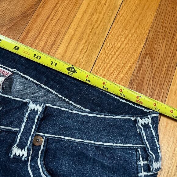 True Religion Billy Super T Thick Stitch Flap Pockets Y2K USA 32 Tag 34x32 - Picture 6 of 11